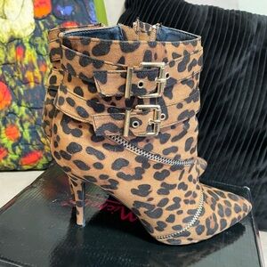 Animal print boots